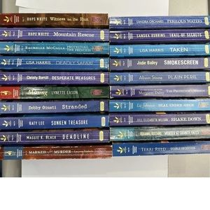 Love Inspired LARGER PRINT Suspense book lot of 20 paperback.